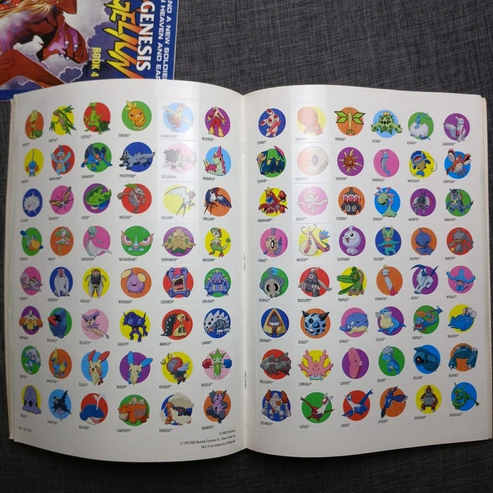 VTG Official Pokémon Advanced Collector's Sticker Book,‎ Guide, Comic -TA